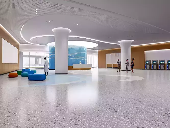 Hospital lobby reception hall 2