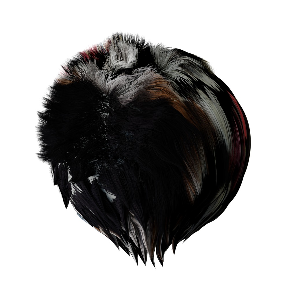 Panda German Shepherd Dog Low-poly 3D model_17