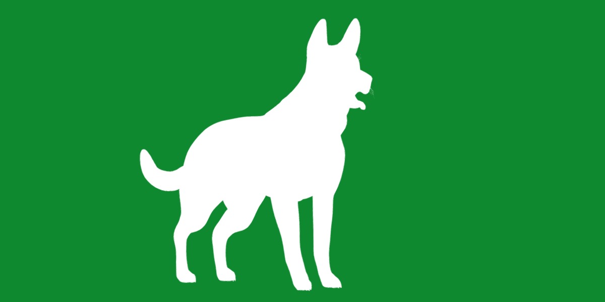 Panda German Shepherd Dog Low-poly 3D model_20