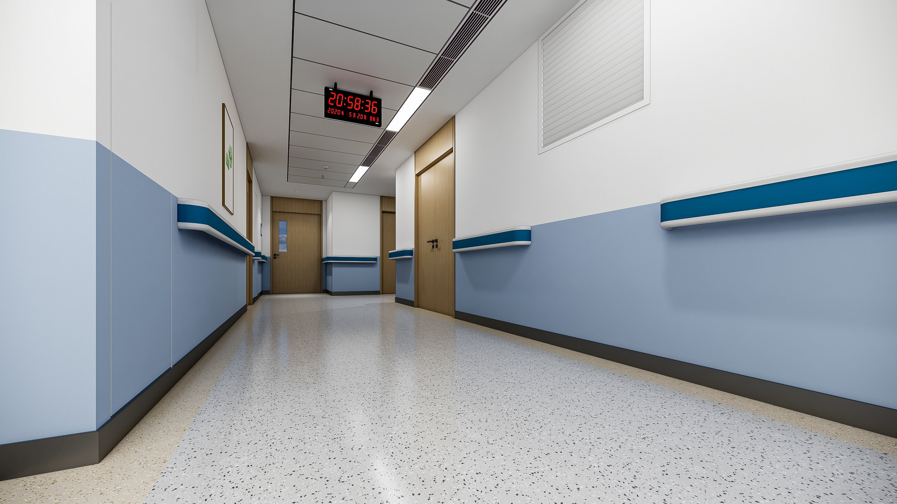 Hospital lobby reception hall 3 3D model_20