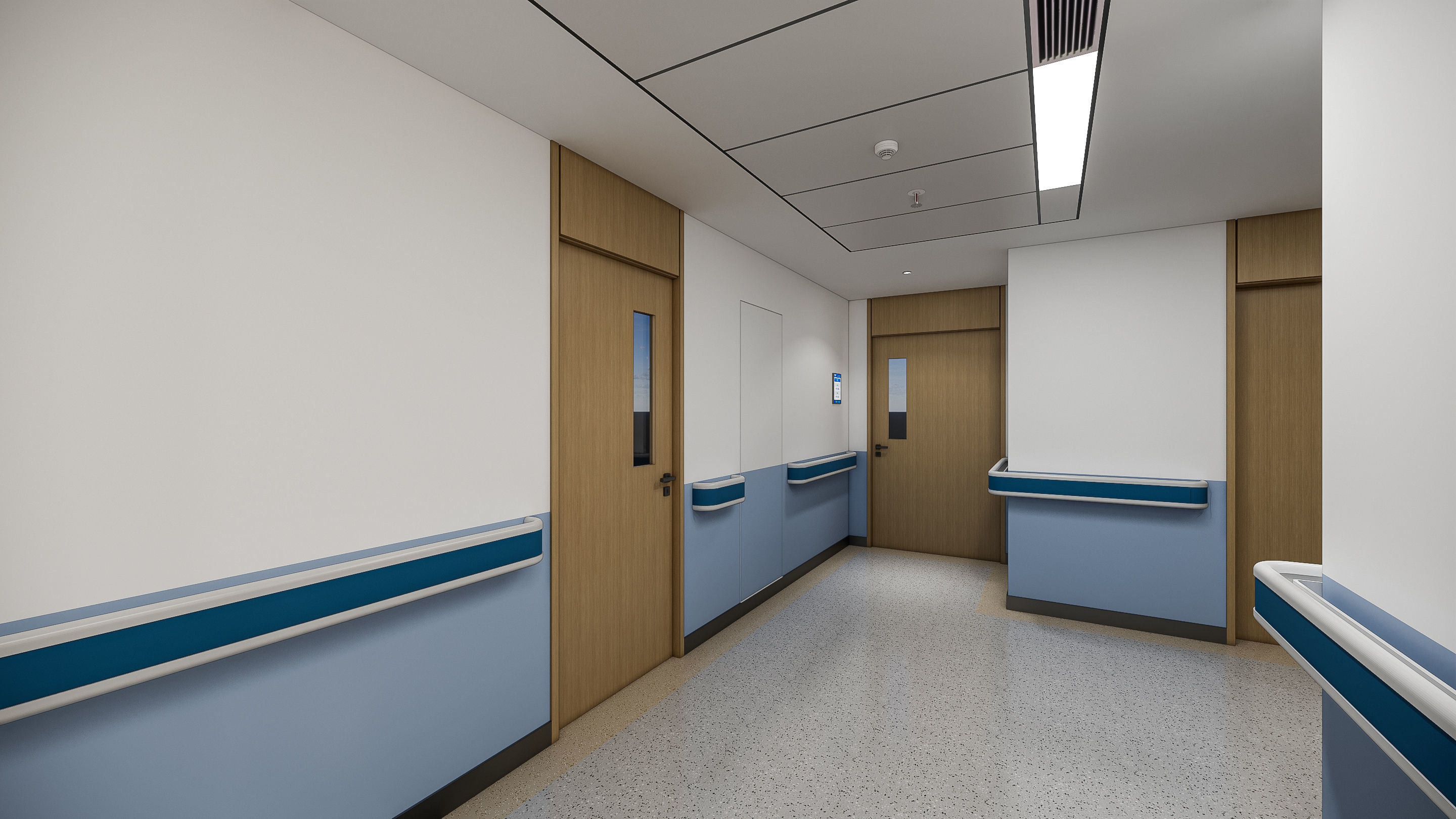 Hospital lobby reception hall 3 3D model_11