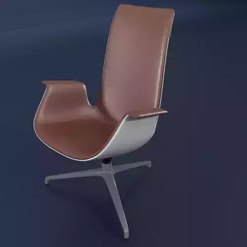 Modern Minimalist Chair 3D Model Blender Shaded