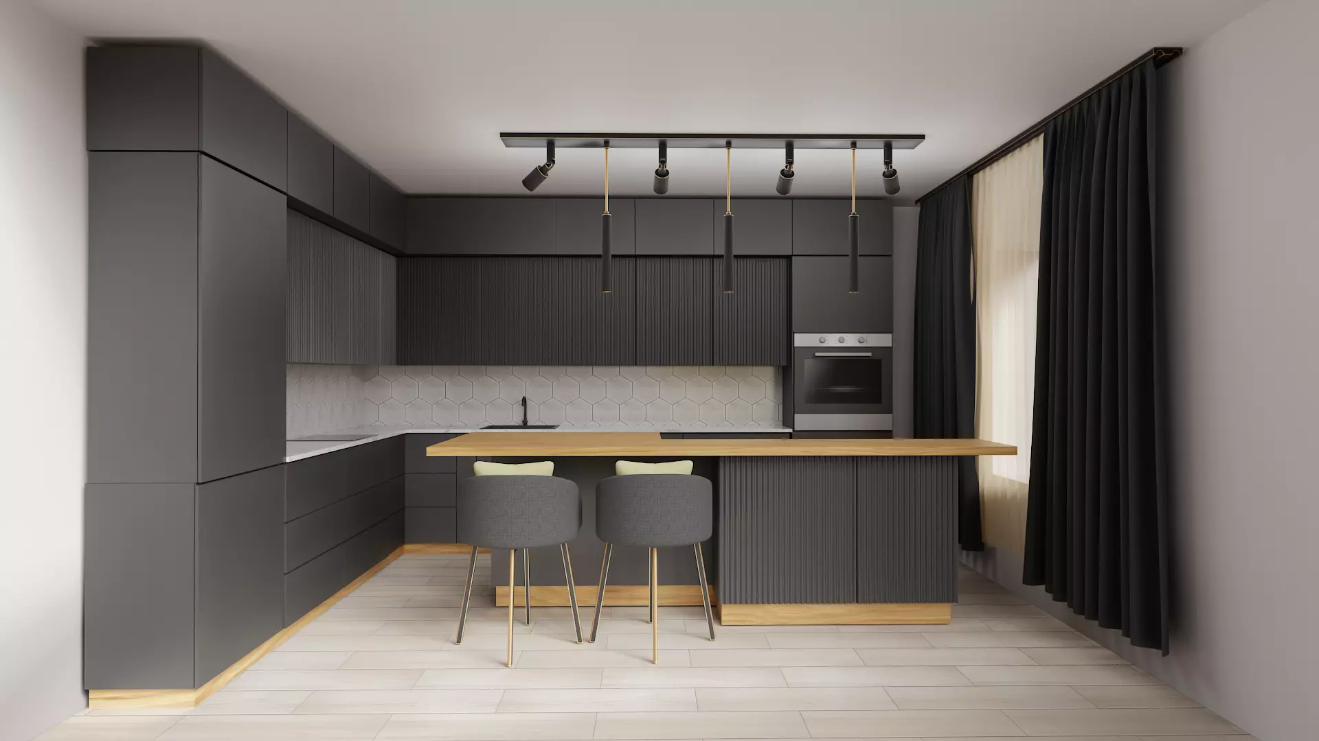 Kitchen Low-poly 3D model