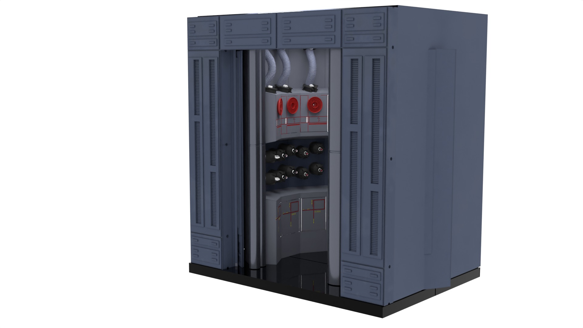 Set 3b - Supply Cabinet 1-6 scale Hottoys 3D print model_3