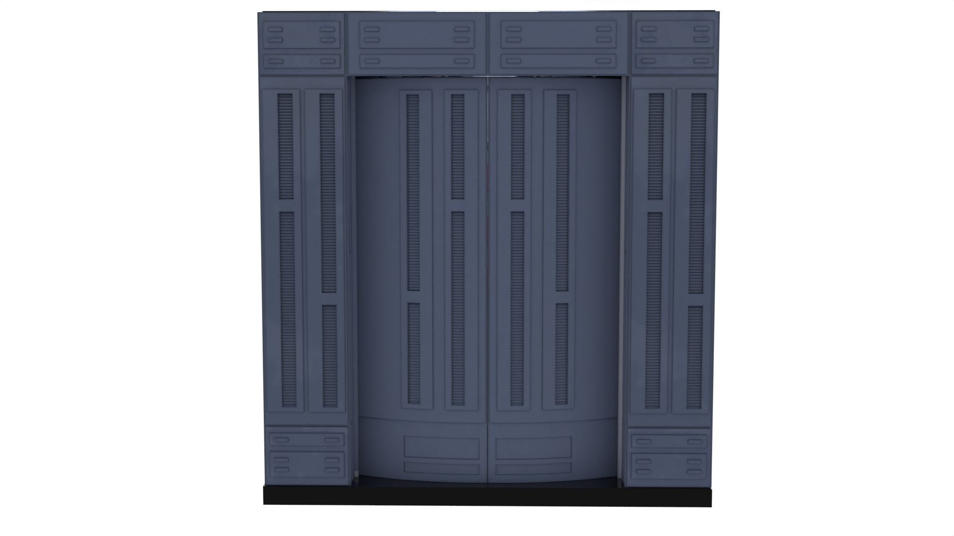 Set 3b - Supply Cabinet 1-6 scale Hottoys 3D print model_2