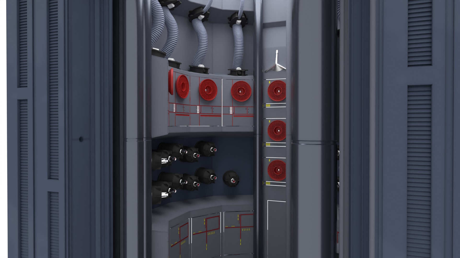 Set 3b - Supply Cabinet 1-6 scale Hottoys 3D print model_6