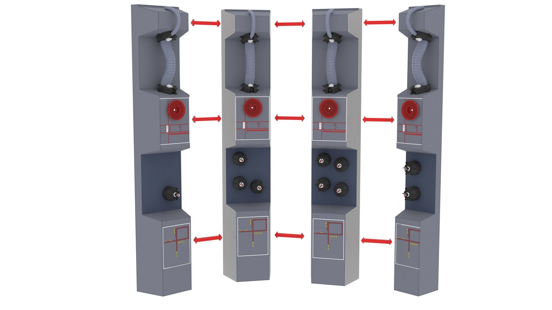 Set 3b - Supply Cabinet 1-6 scale Hottoys 3D print model_12