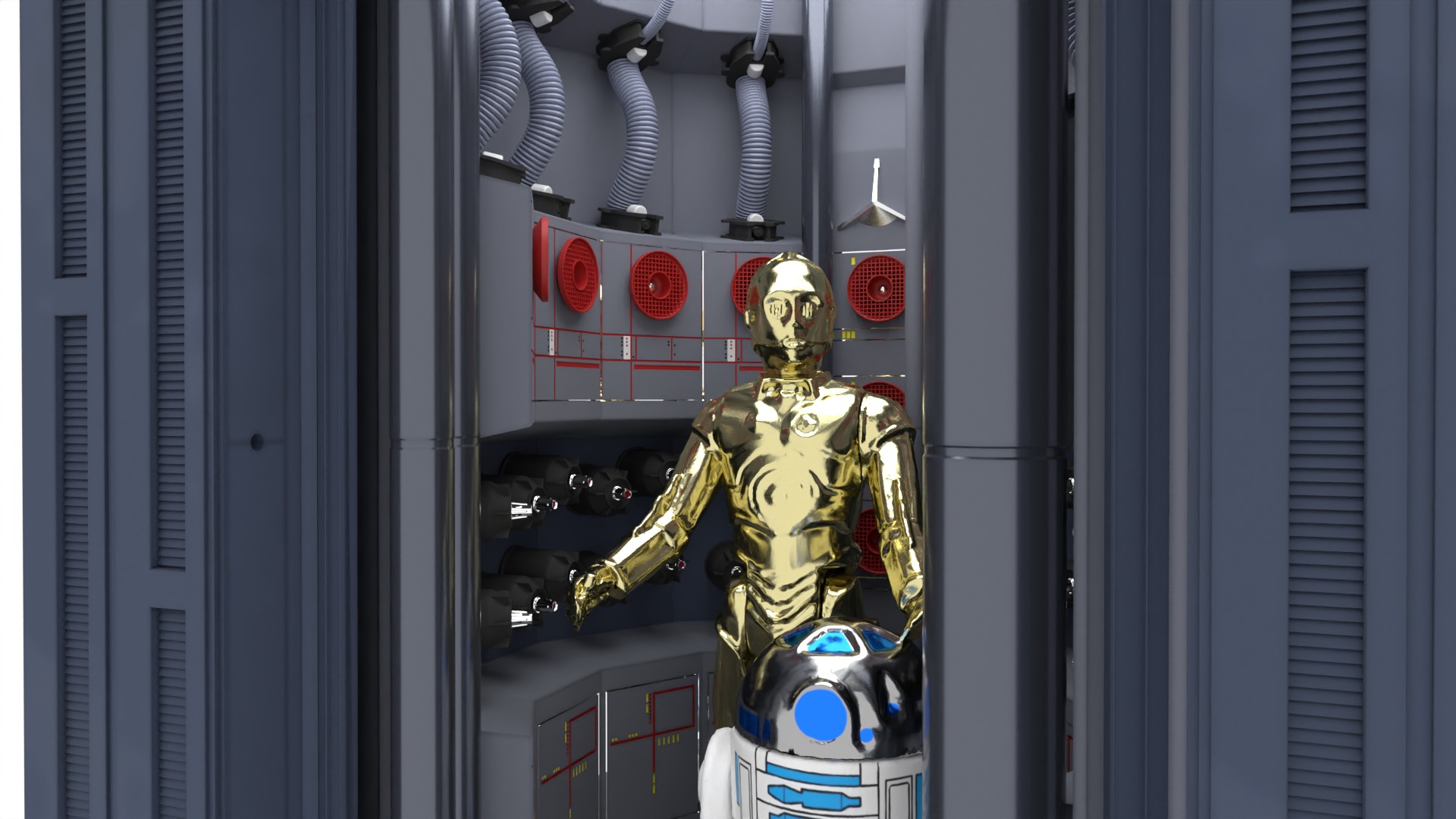 Set 3b - Supply Cabinet 1-6 scale Hottoys 3D print model_9