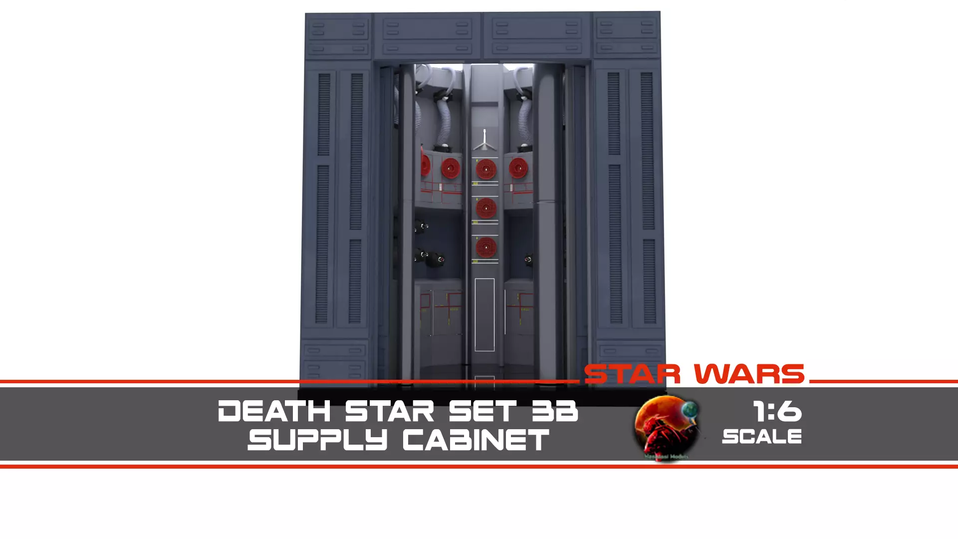 Set 3b - Supply Cabinet 1-6 scale Hottoys 3D print model_0