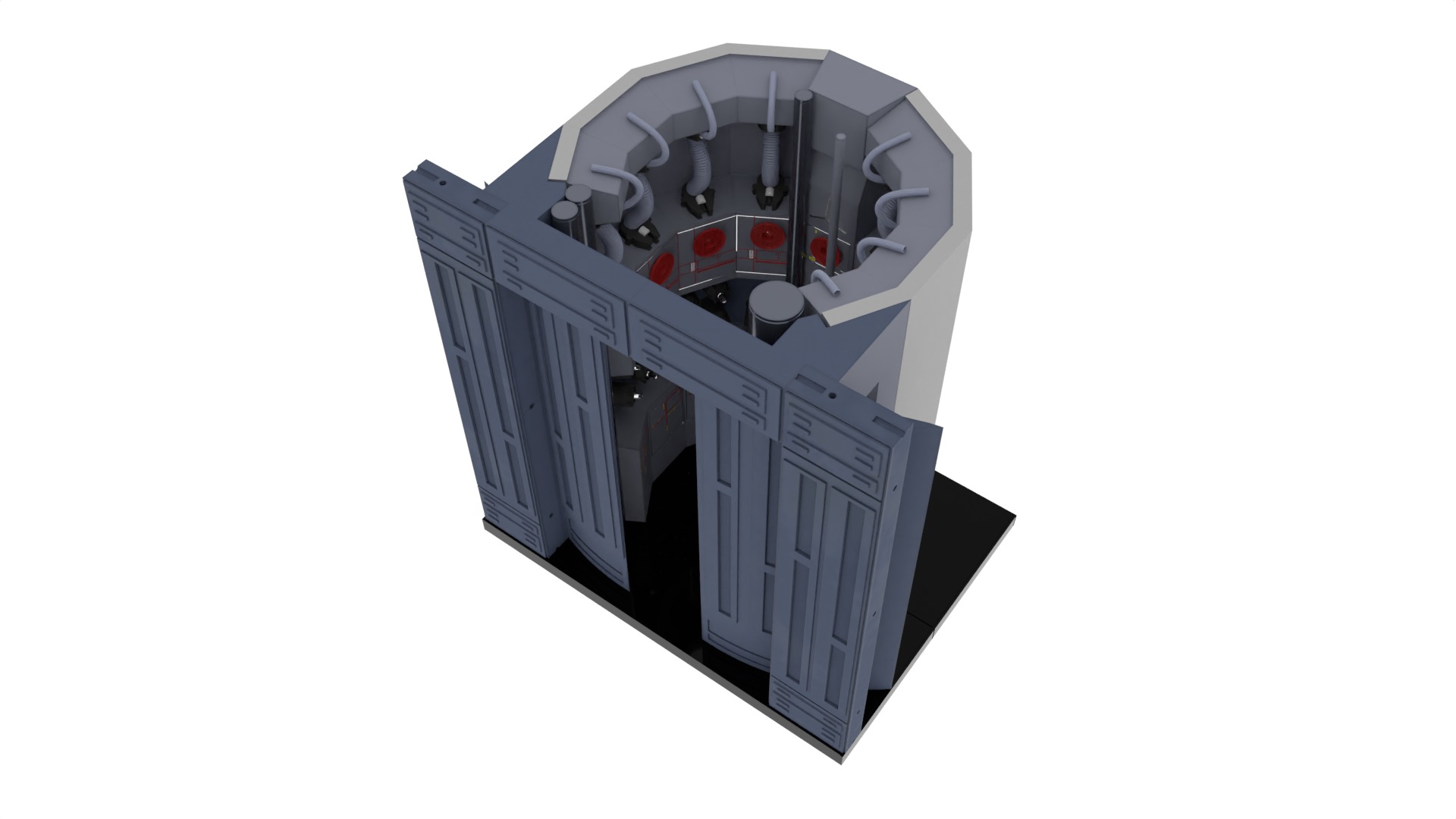 Set 3b - Supply Cabinet 1-6 scale Hottoys 3D print model_24