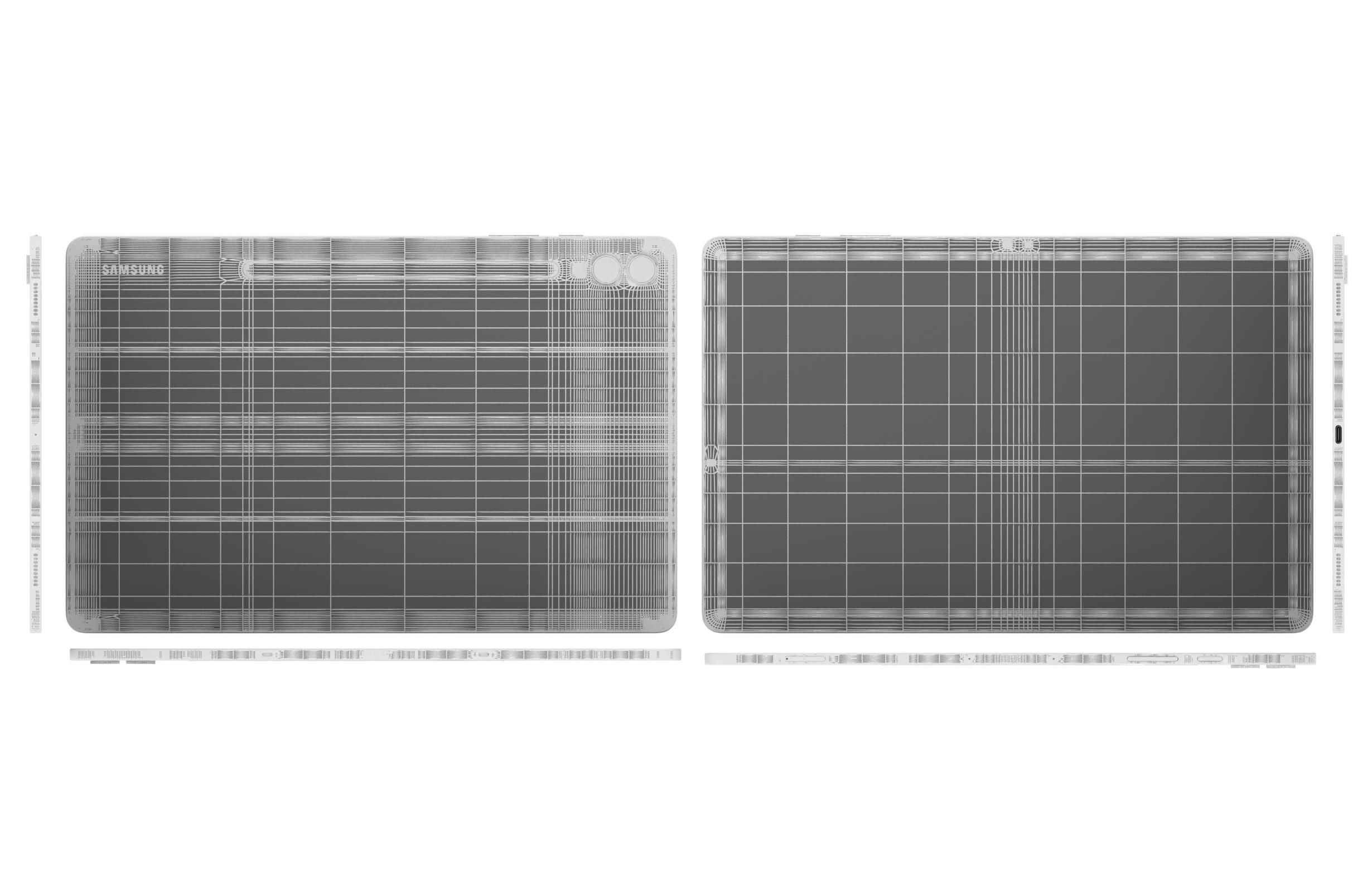 Samsung Galaxy Tab S10 Plus Moonstone Gray 3D model_17