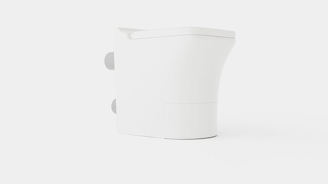 Toilet Seat Low-poly 3D model