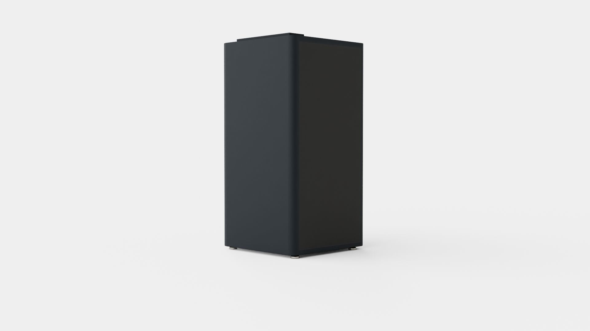 Telephone Booth Low-poly 3D model_3