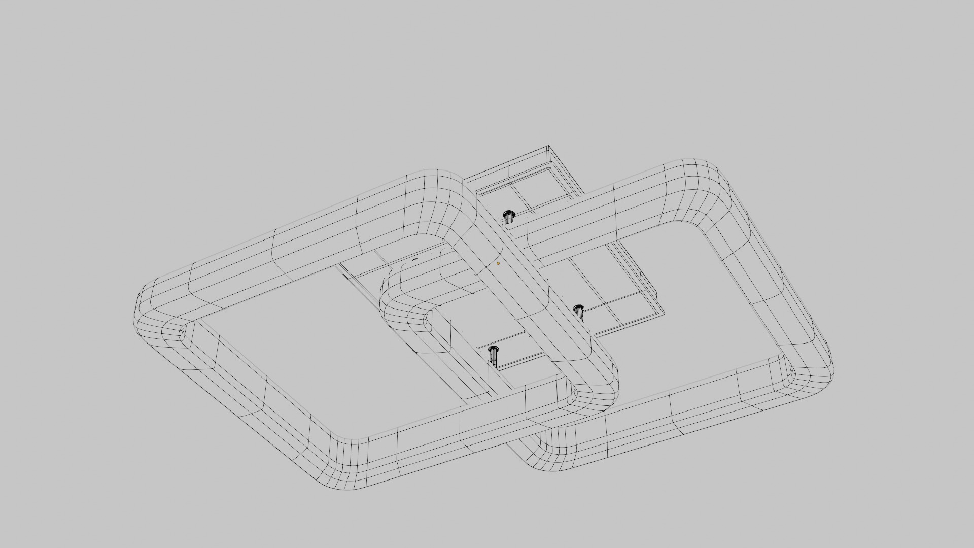 Lighting LED chandelier for the room and corridor 3D model_13