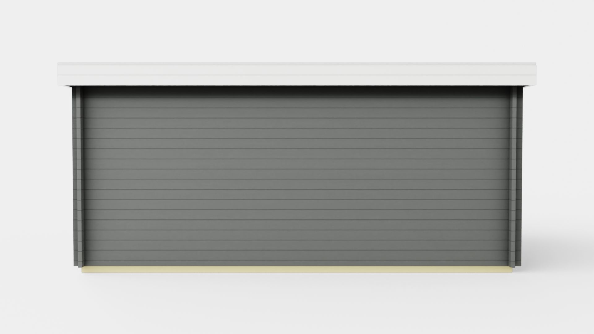 Wooden House Low-poly 3D model_4