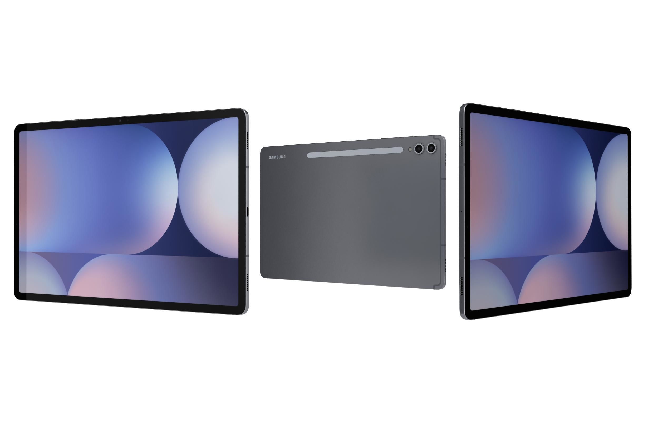 Samsung Galaxy Tab S10 Plus Moonstone Gray And Platinum Silver 3D model_1