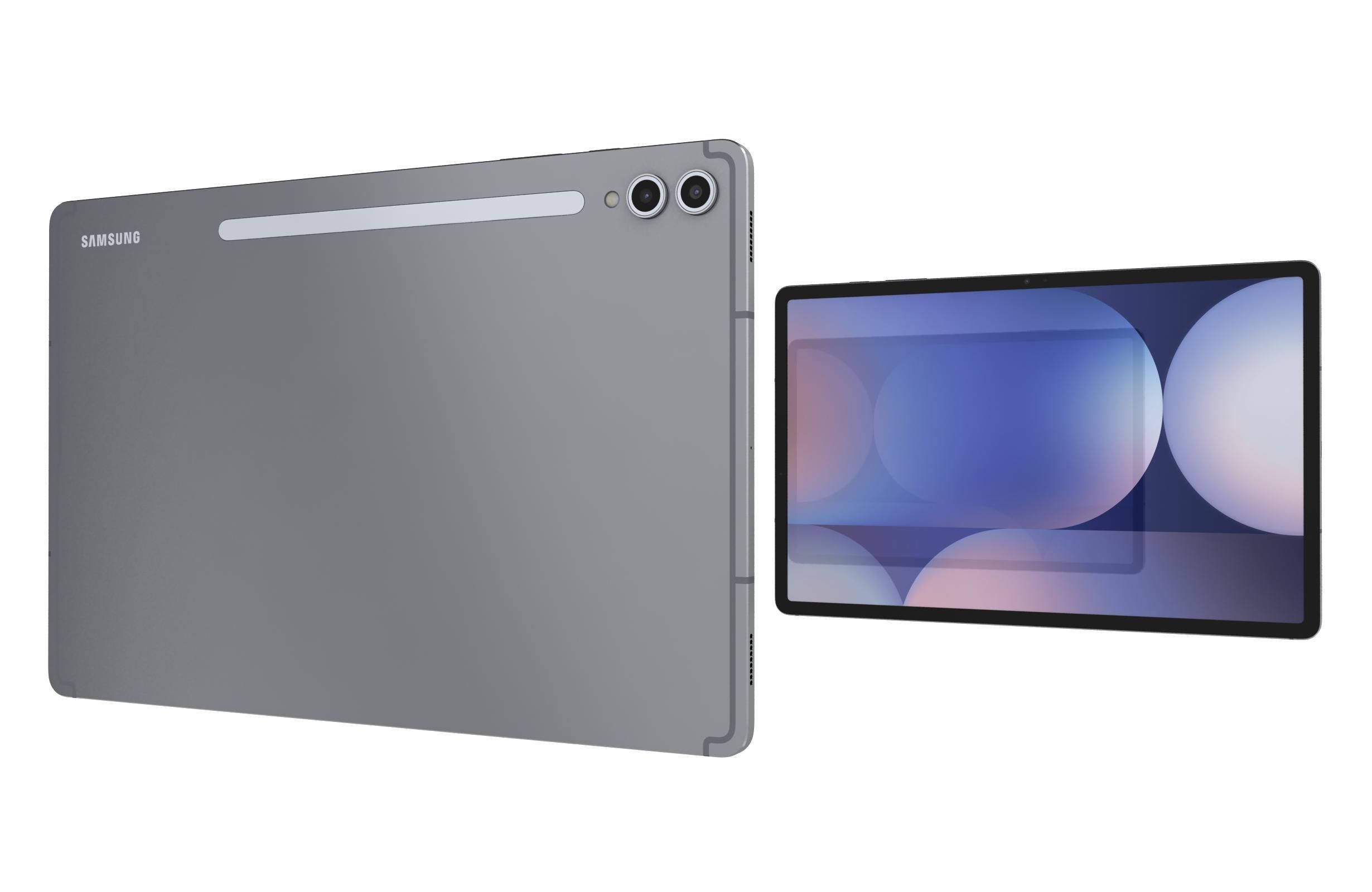 Samsung Galaxy Tab S10 Plus Moonstone Gray And Platinum Silver 3D model_8