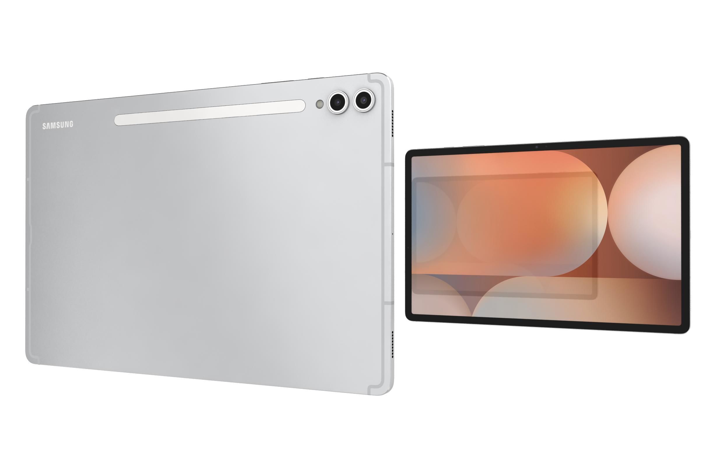 Samsung Galaxy Tab S10 Plus Moonstone Gray And Platinum Silver 3D model_18