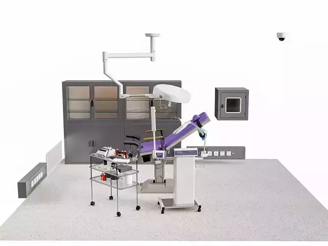 Hospital IVF Egg Retrieval room equipment            