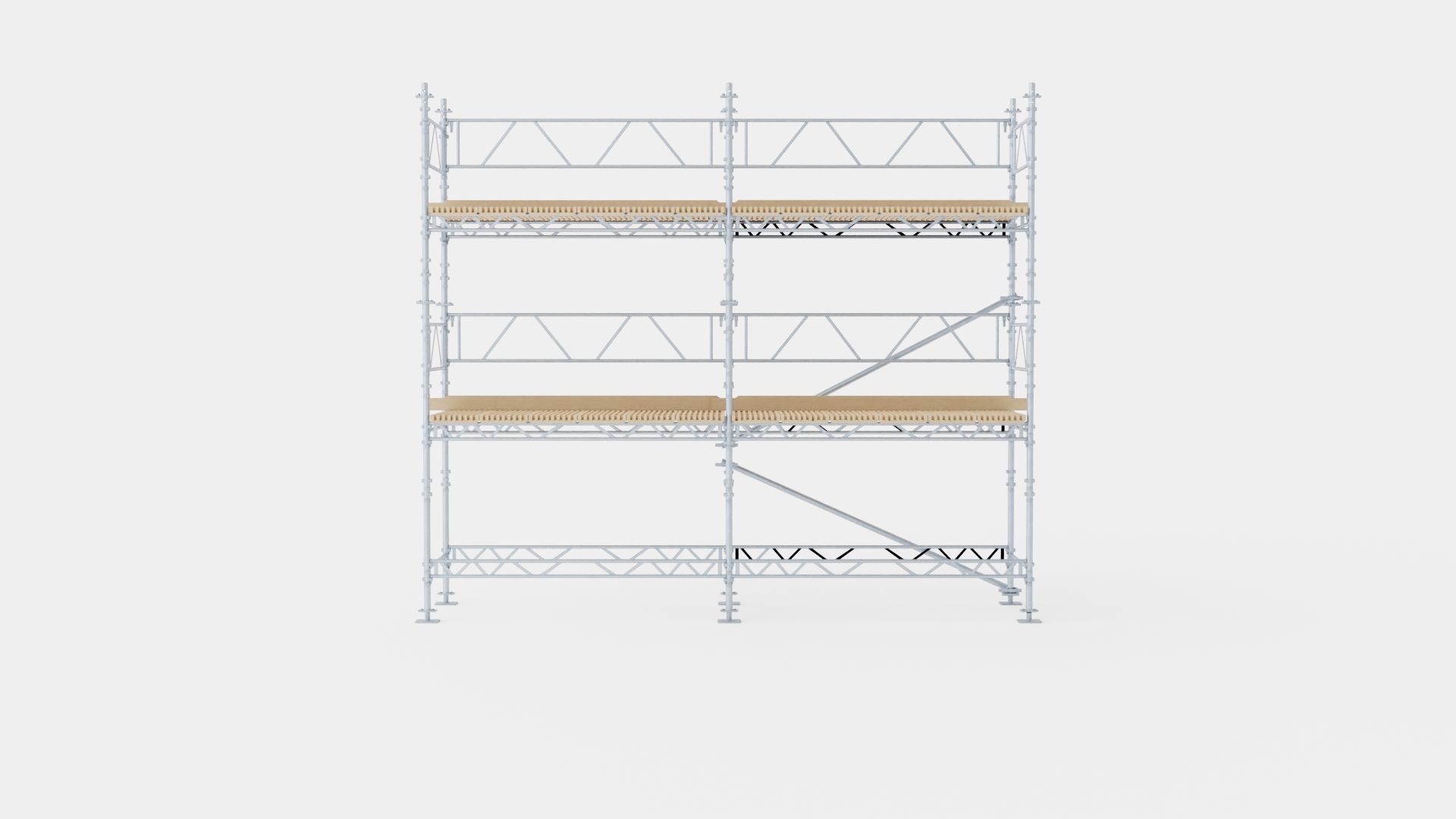 Construction Platform Low-poly 3D model_4