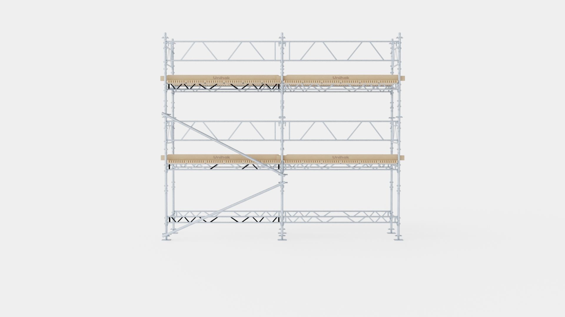 Construction Platform Low-poly 3D model_1