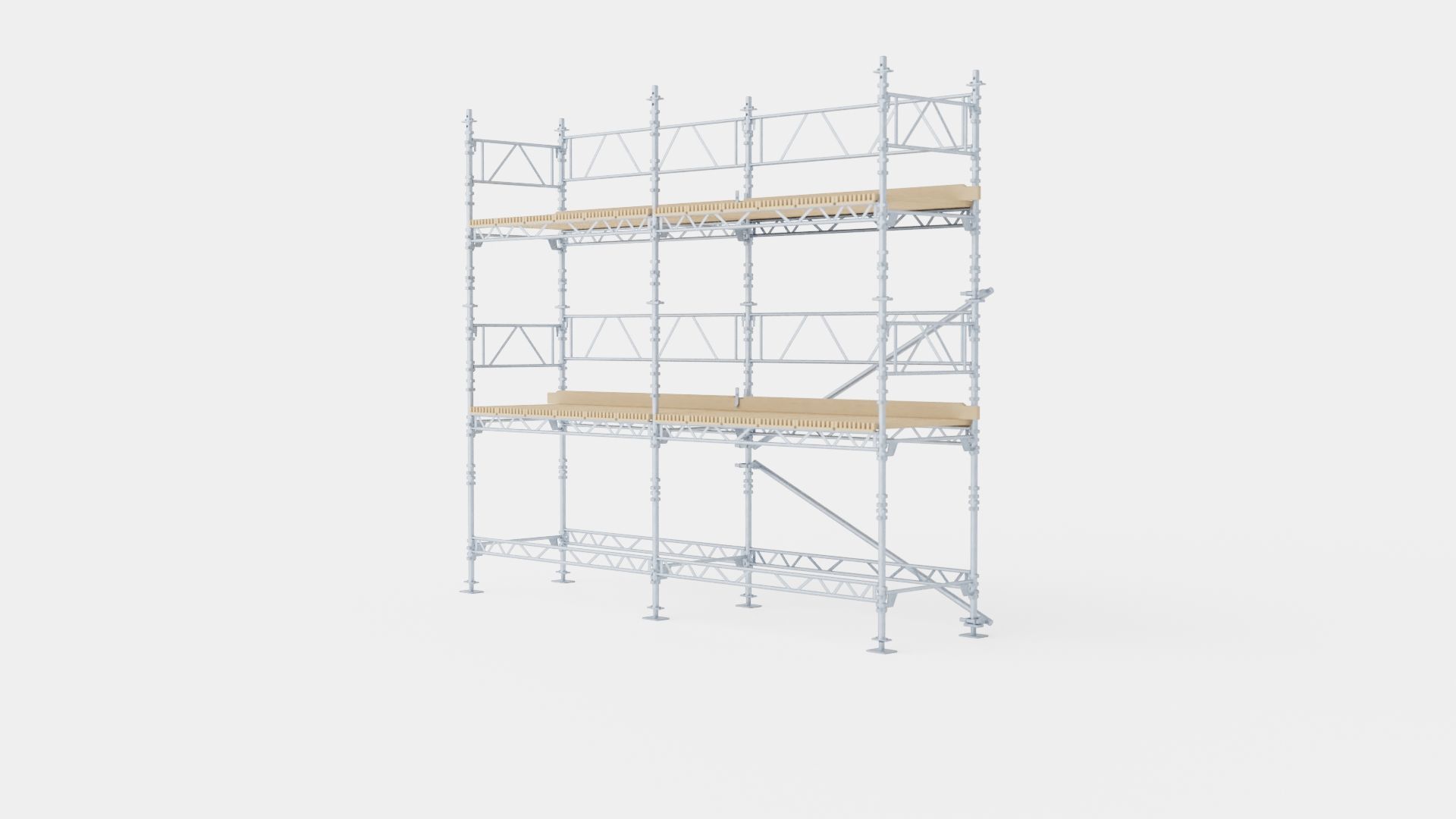 Construction Platform Low-poly 3D model_3