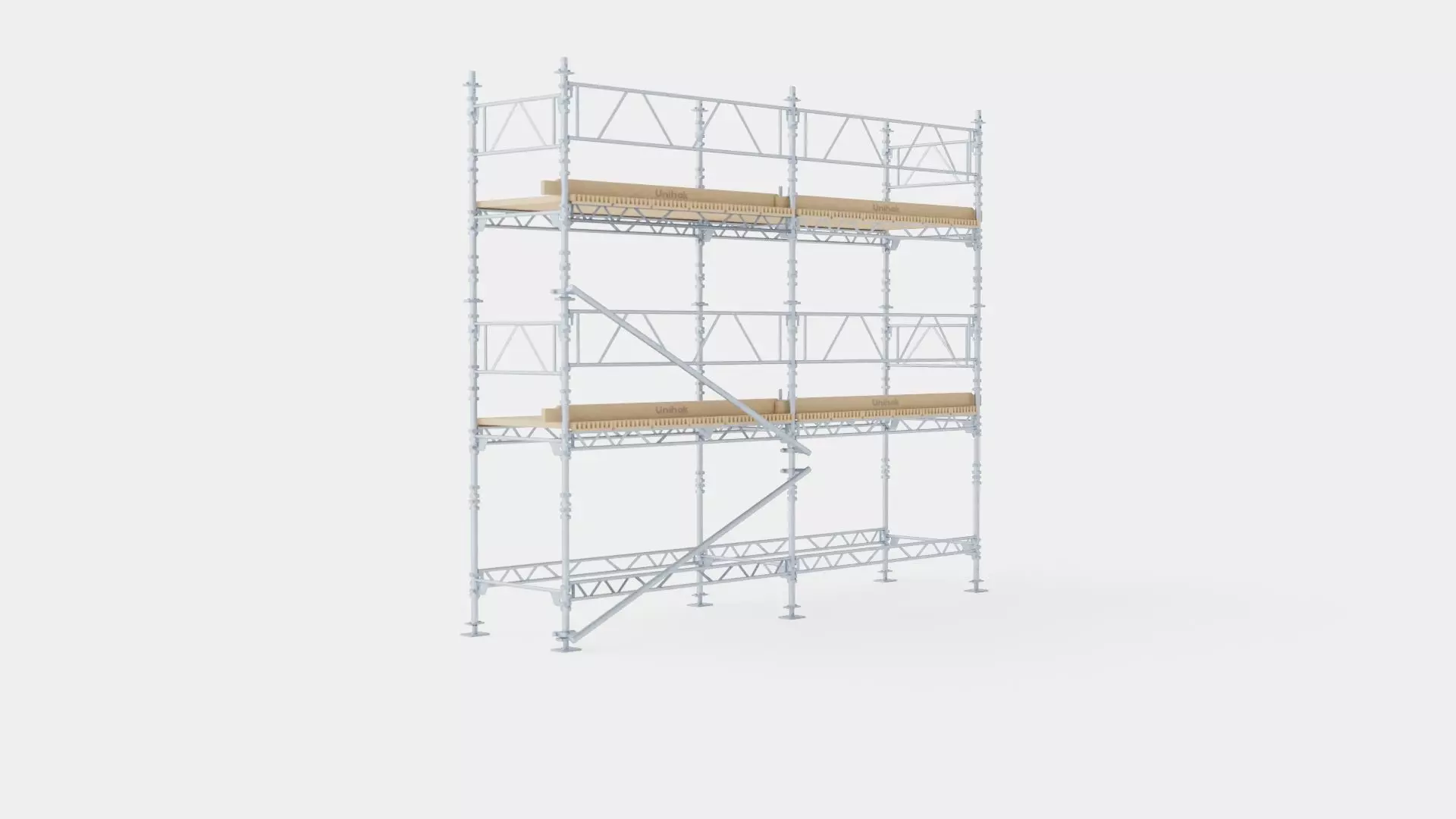 Construction Platform Low-poly 3D model_0