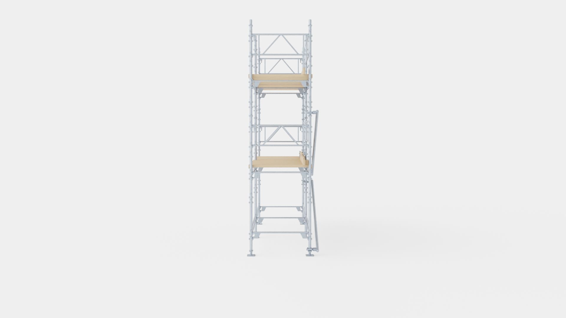Construction Platform Low-poly 3D model_2
