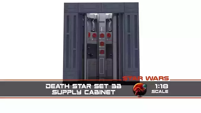 Set 3b - Supply Cabinet 1-18 scale Kenner Hasbro 3D print model