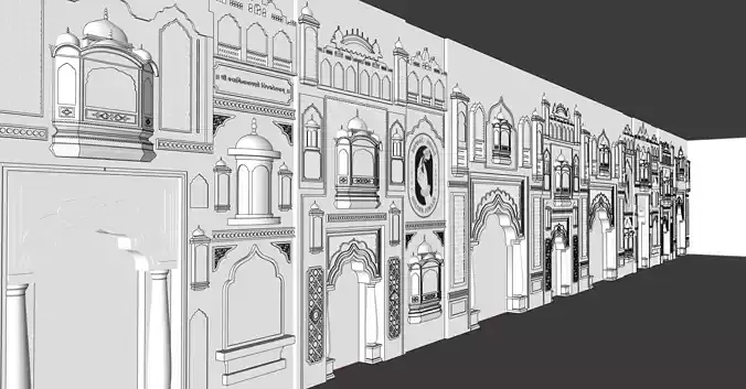 Traditional Elements and Shapes 3D Model Collection 