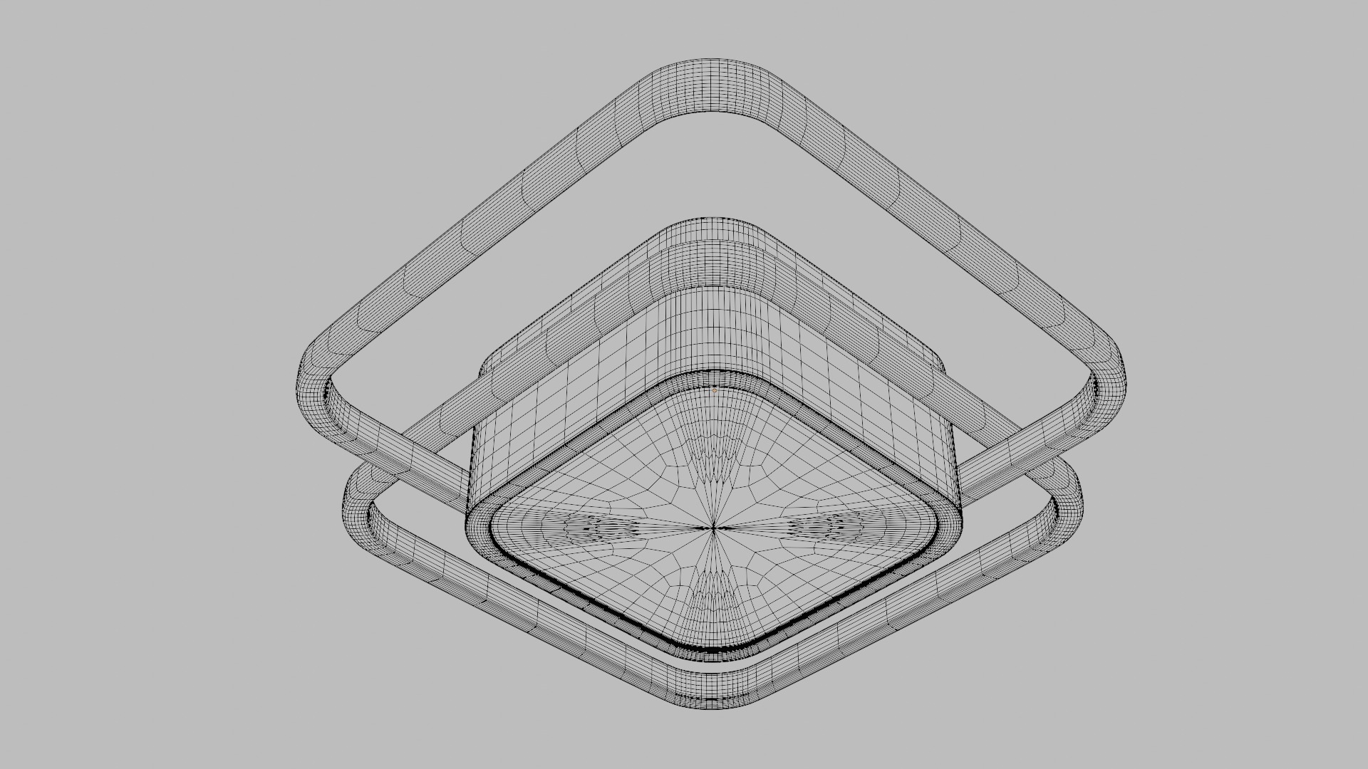 Lighting LED chandelier for the room and corridor 1 3D model_11