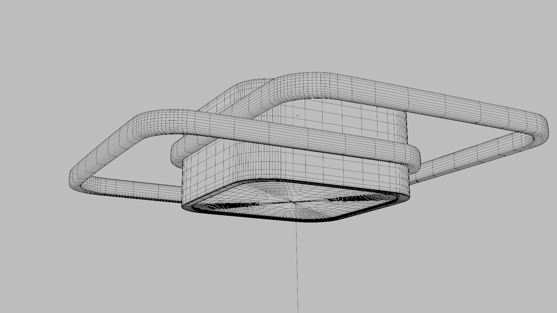 Lighting LED chandelier for the room and corridor 1 3D model_9