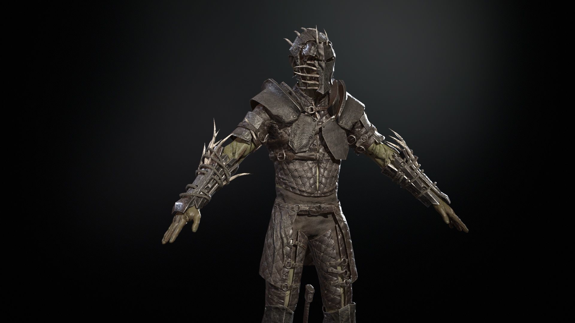 SkinnyOrc10 Low-poly 3D model_10