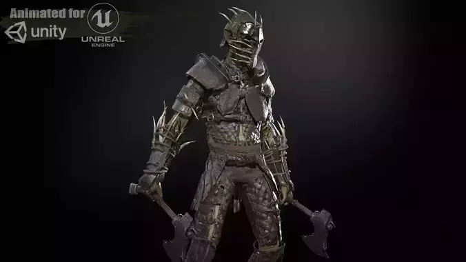 SkinnyOrc10 Low-poly 3D model