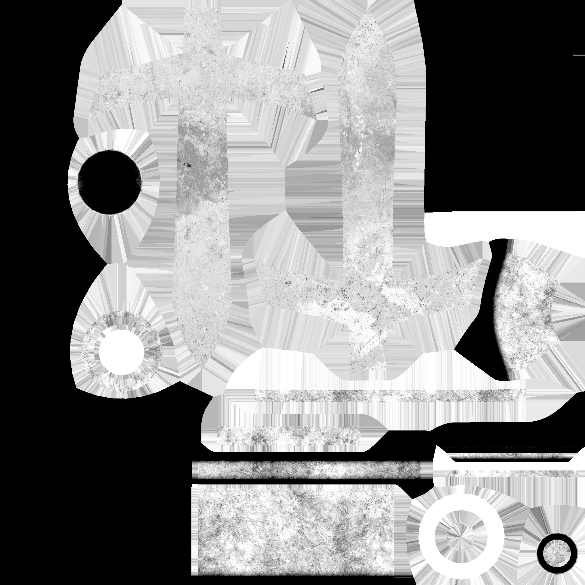 Cross Spear Type A Low-poly 3D model_7