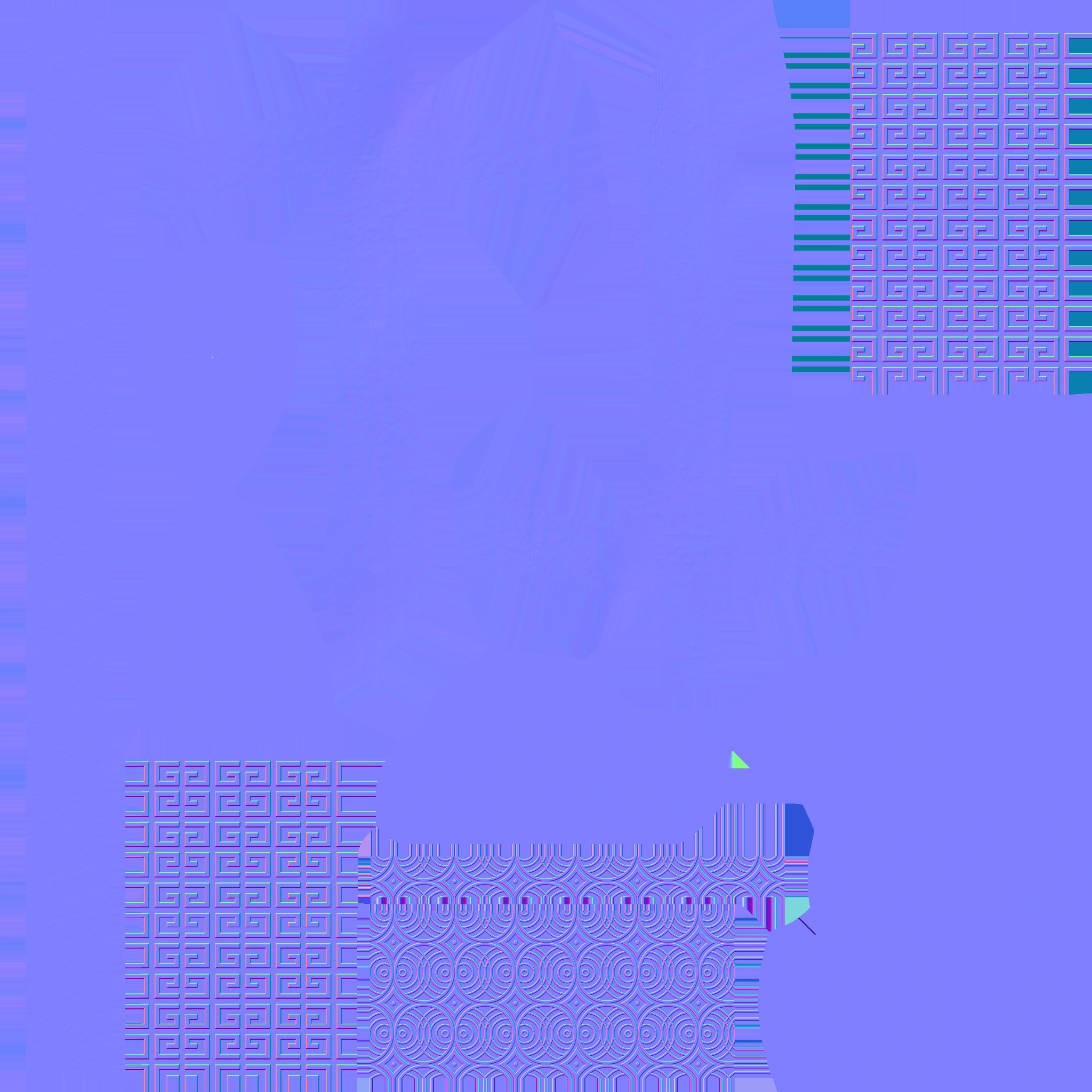 Cross Spear Type A Low-poly 3D model_8