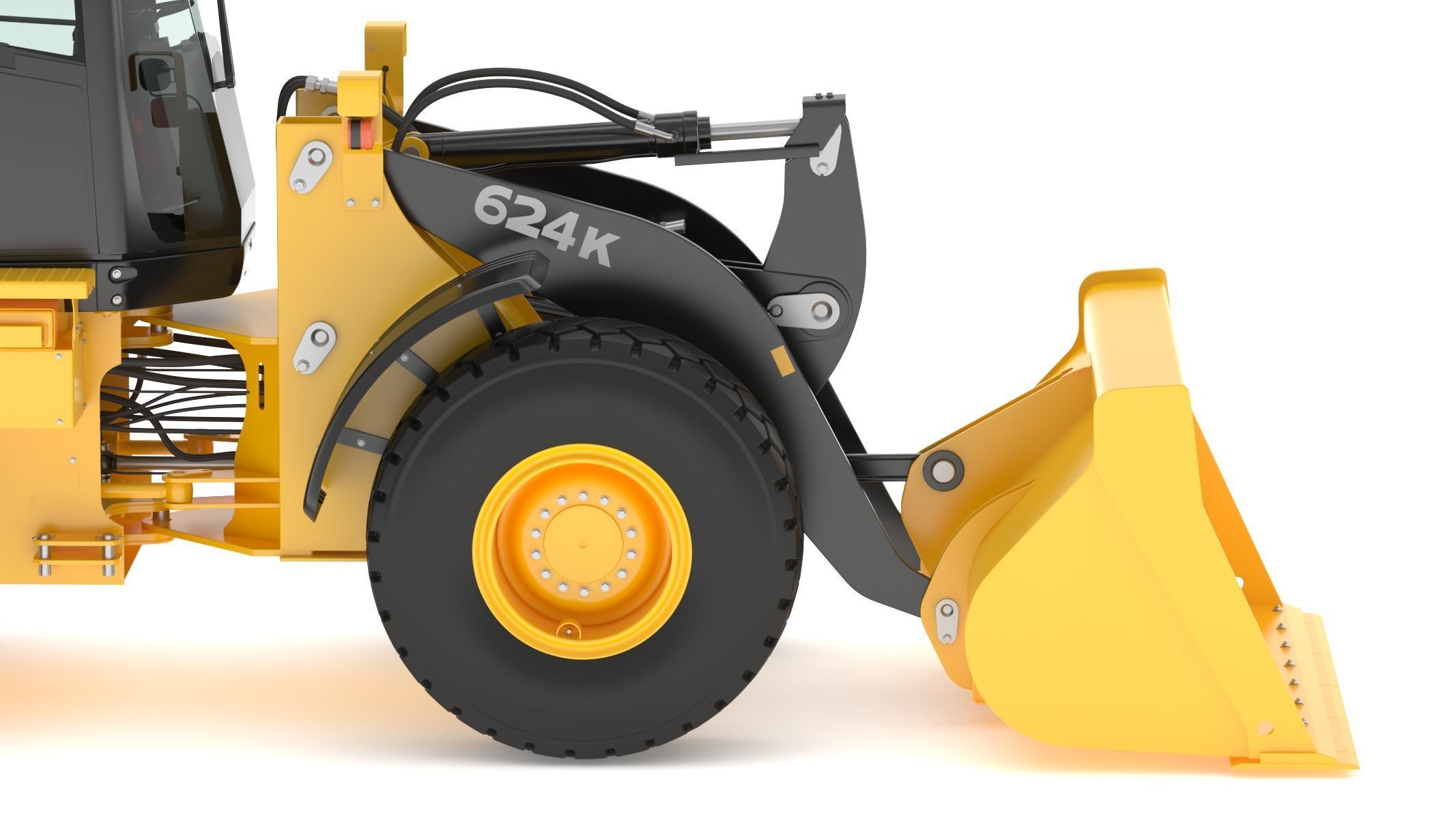 2010 John Deere 624K Wheel Loader 3D model_15