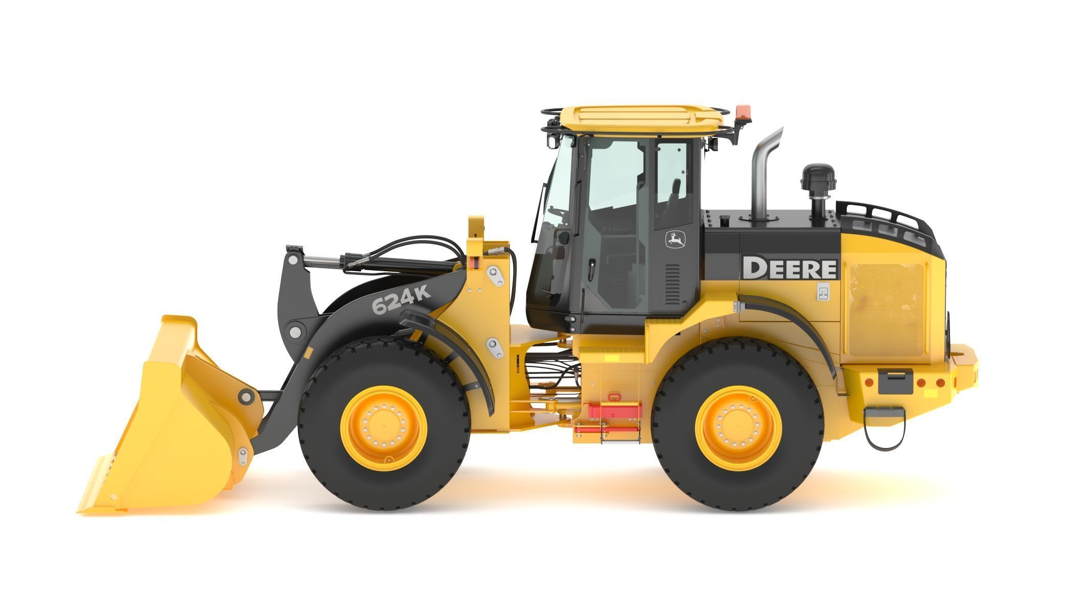2010 John Deere 624K Wheel Loader 3D model_1