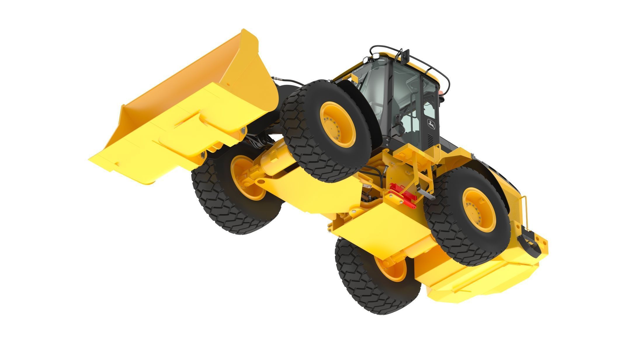 2010 John Deere 624K Wheel Loader 3D model_10