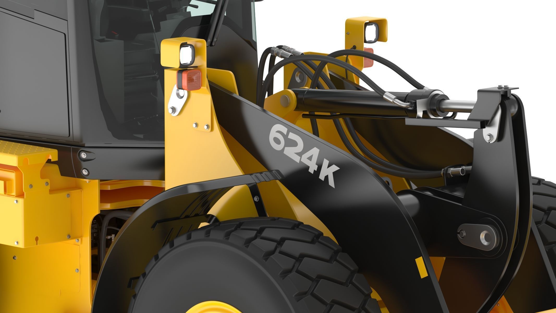 2010 John Deere 624K Wheel Loader 3D model_14