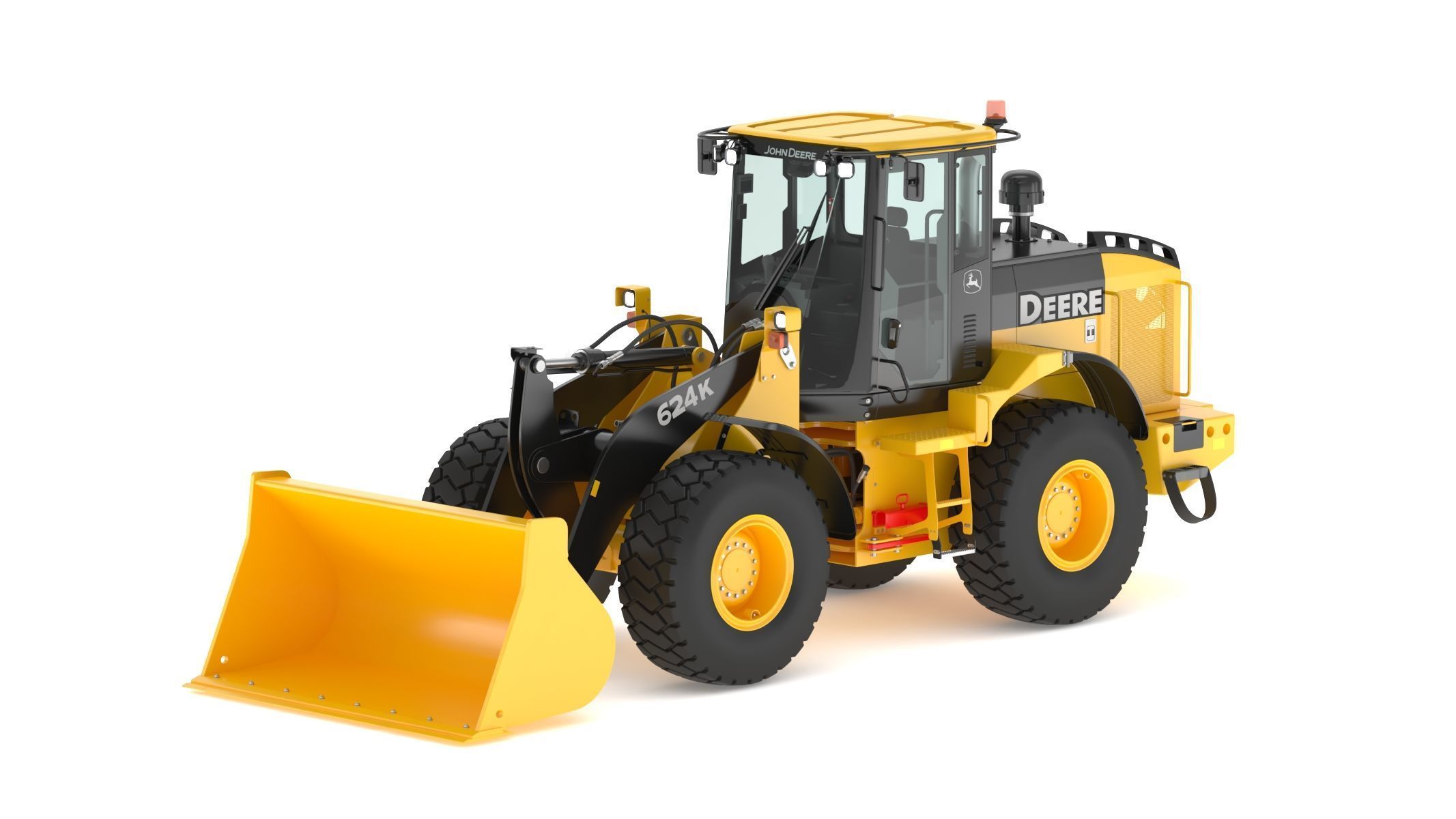 2010 John Deere 624K Wheel Loader 3D model_2