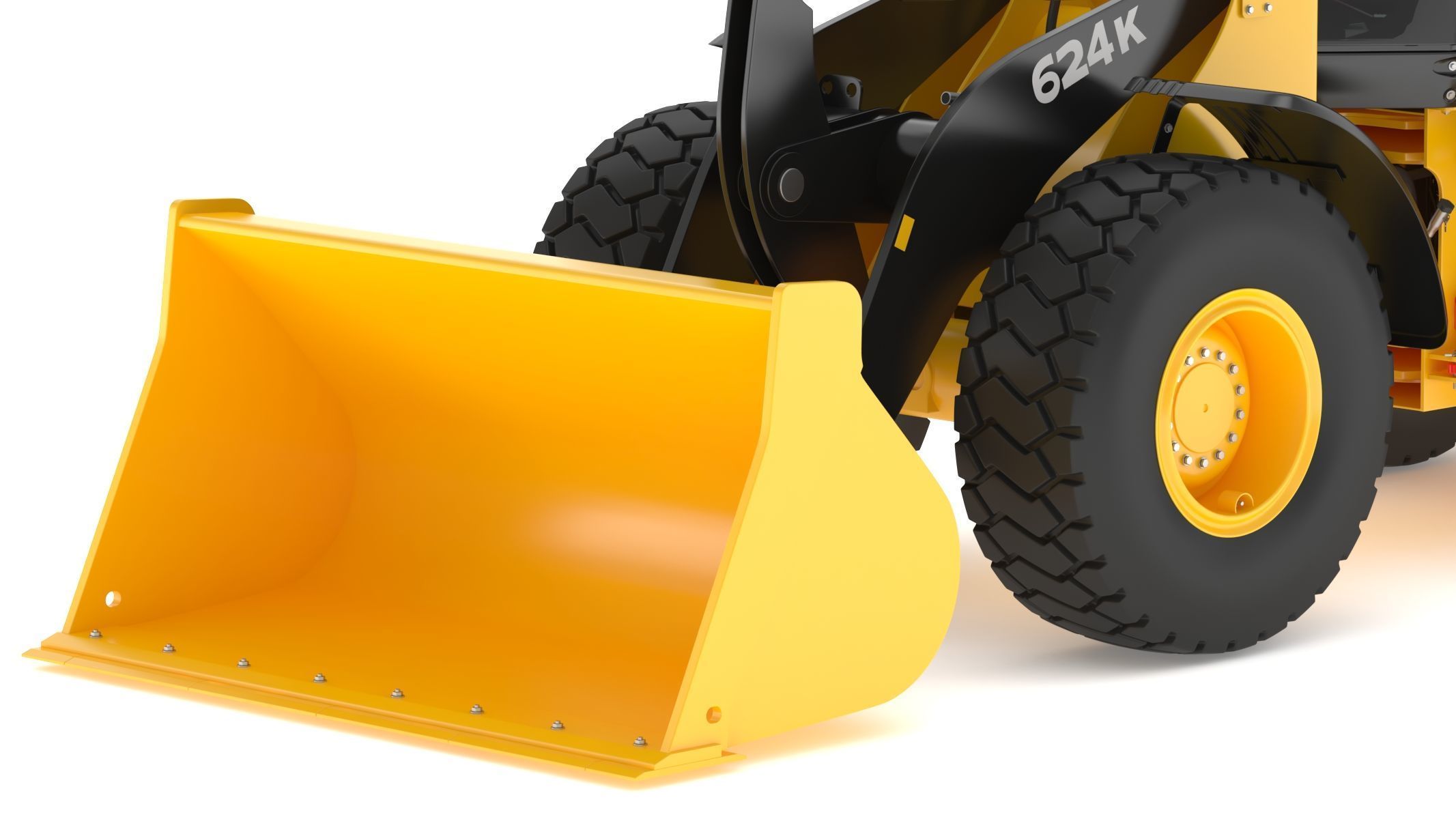 2010 John Deere 624K Wheel Loader 3D model_12