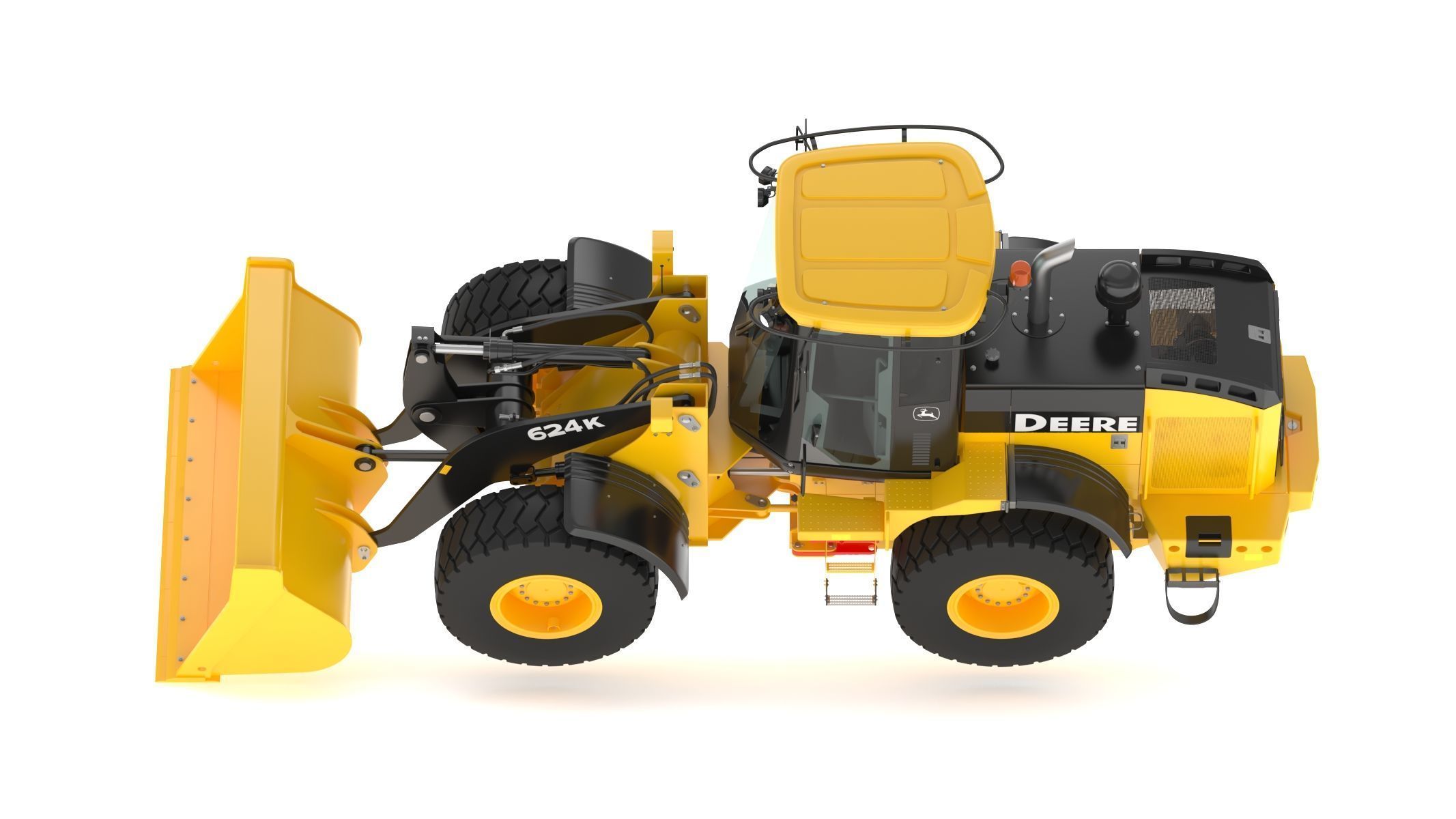 2010 John Deere 624K Wheel Loader 3D model_9