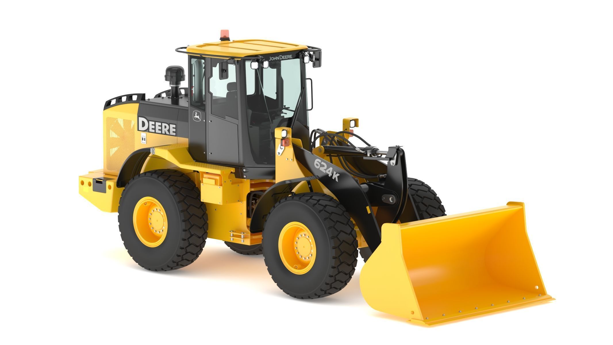 2010 John Deere 624K Wheel Loader 3D model_4