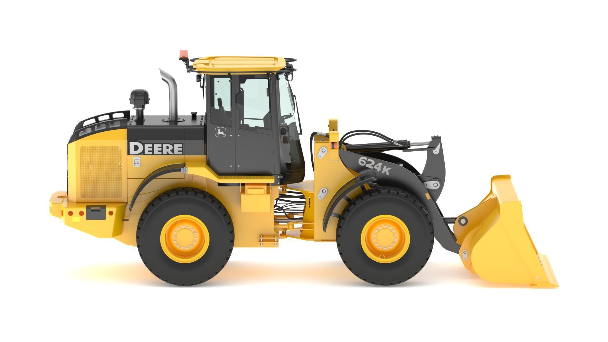 2010 John Deere 624K Wheel Loader 3D model_5