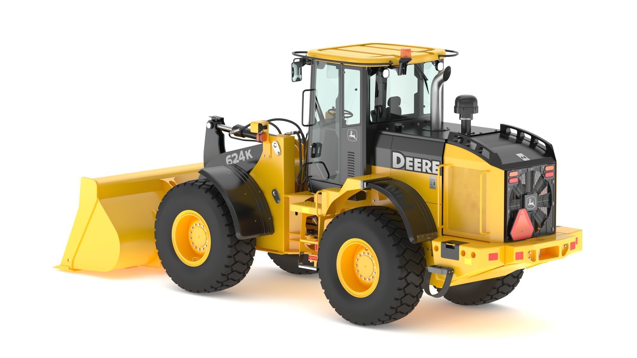 2010 John Deere 624K Wheel Loader 3D model_8