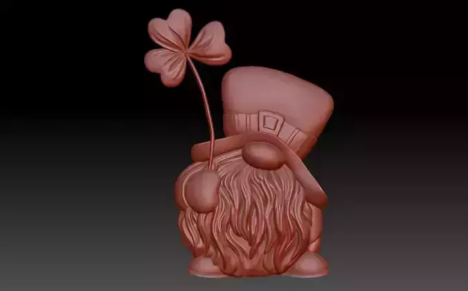 Gnome and clover