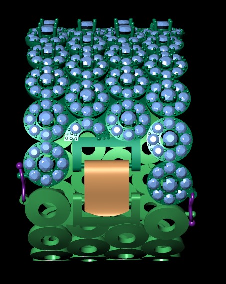 Diamond bracelets 3d render 3D print model_8