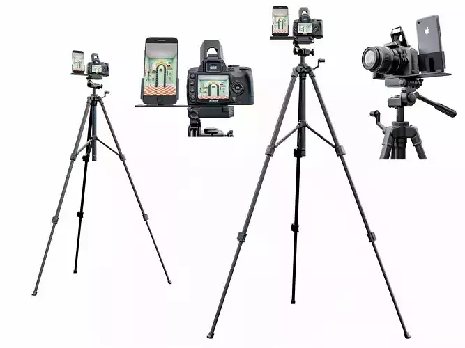 live streaming camera with tripod and smartphone mount