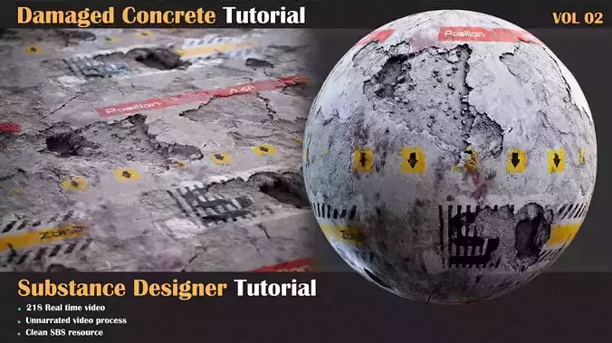 Damaged Concrete Tutorial VOL-02  